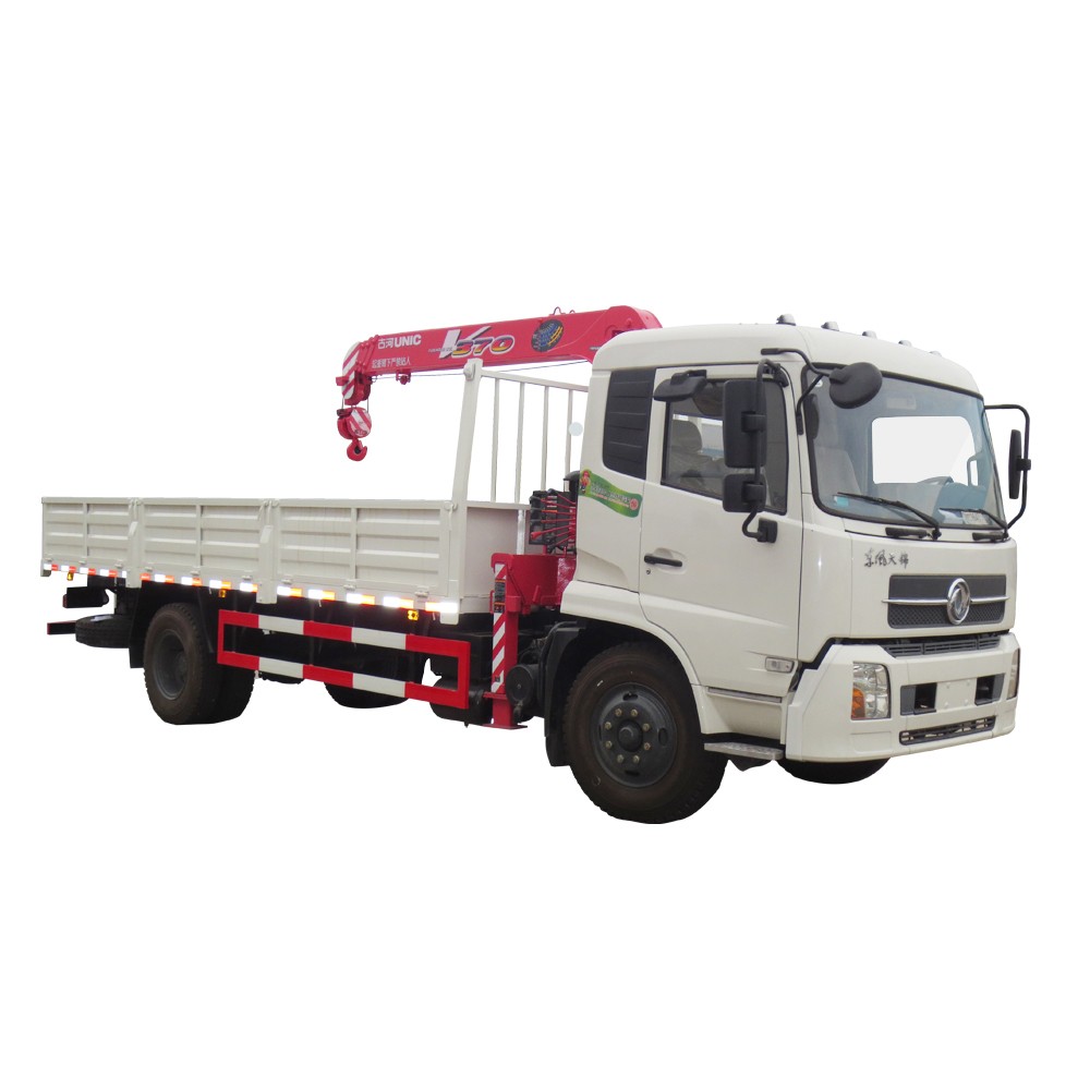 10 Ton na Trak na Na-mount ang Unic Crane 3 Ton
